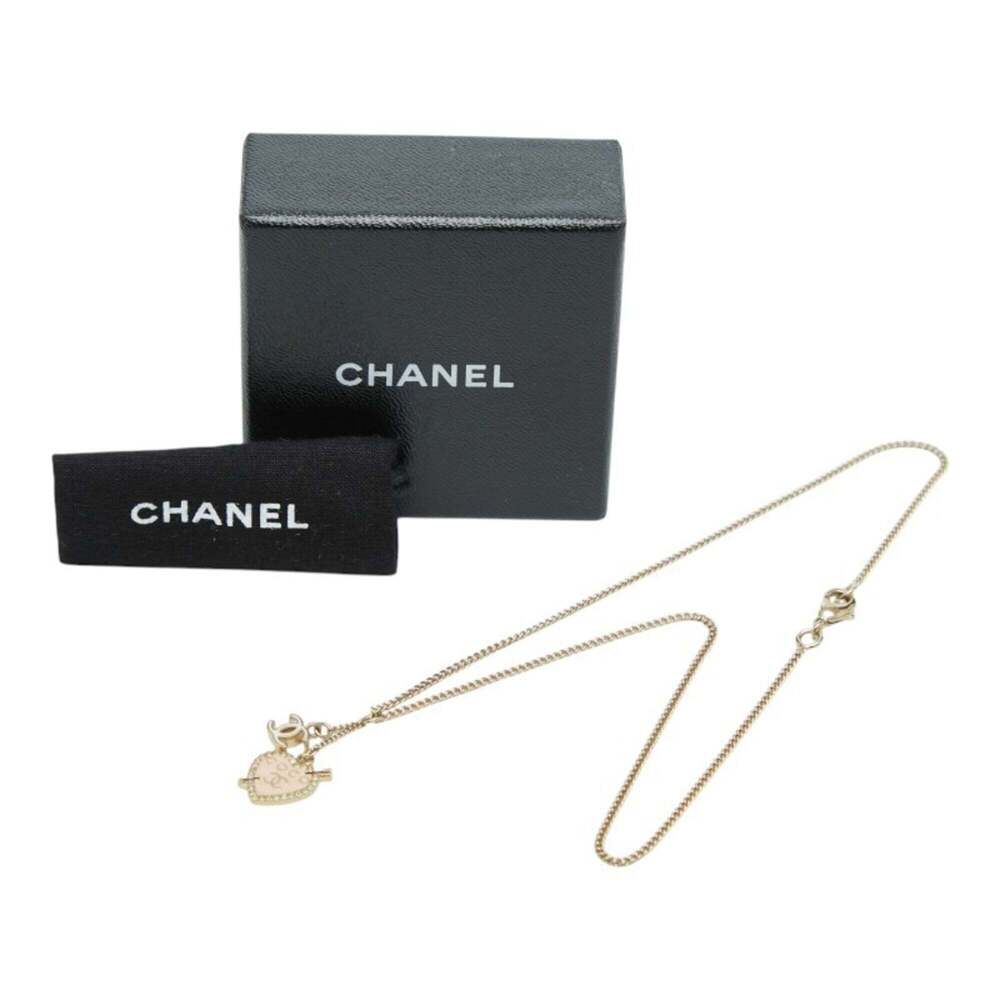CHANEL Authentic Pink Logo Necklace - Picture 7 of 7